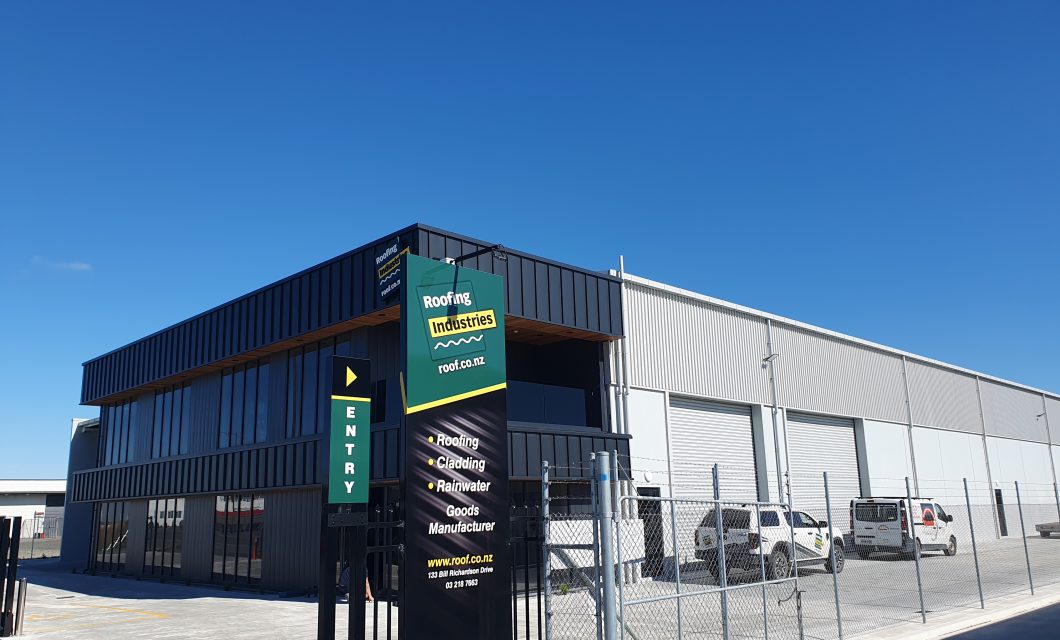 Roofing Industries steel warehouse and factory